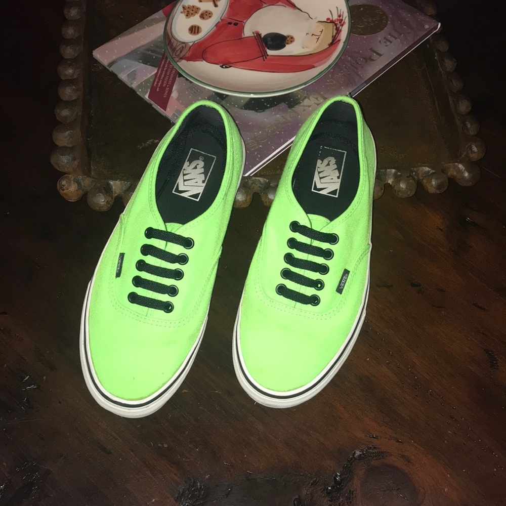Neon green Vans